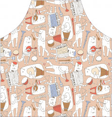 Фартук для кухни «Артистичные коты» - Фото 1