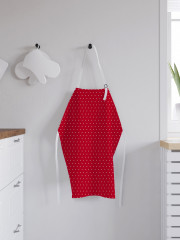 Фартук для кухни «Белый горошек на красном фоне» - Фото 2