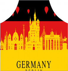 Фартук для кухни «Берлин на флаге Германии» - Фото 1