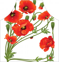 Фартук для кухни «Букет маков» - Фото 1