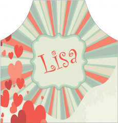 Фартук для кухни «Валентинка для Лизы» - Фото 1