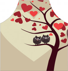 Фартук для кухни «Влюбленные на ветке» - Фото 1