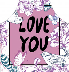 Фартук для кухни «Влюбленные птицы» - Фото 1