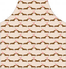 Фартук для кухни «Влюбленные таксы» - Фото 1