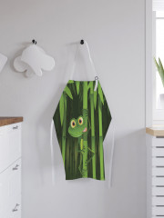 Фартук для кухни «Голодная лягушка на бамбуке» - Фото 2