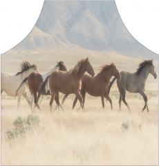 Фартук для кухни «Дикие мустанги» - Фото 1