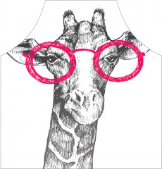 Фартук для кухни «Жираф в очках» - Фото 1