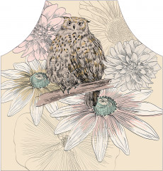 Фартук для кухни «Зарисовки совы» - Фото 1