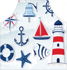 Фартук для кухни «Знакомство с морем» - Фото 1