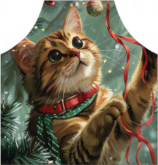 Фартук для кухни «Играющий котик» - Фото 1