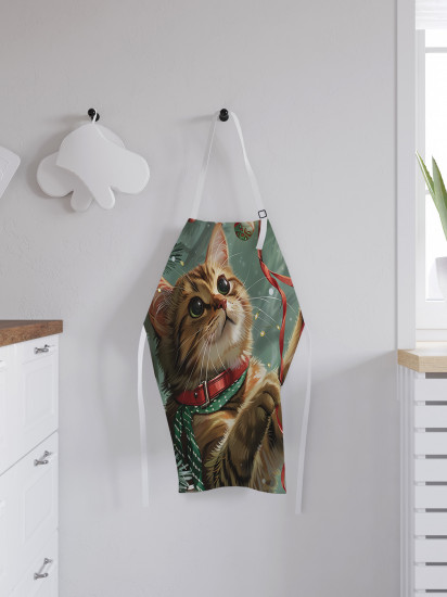 Фартук для кухни «Играющий котик»