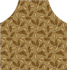 Фартук для кухни «Какао-бобы в векторе» - Фото 1