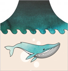 Фартук для кухни «Кит и волны» - Фото 1