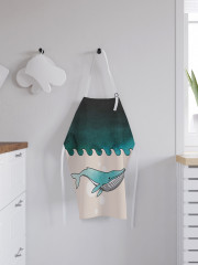 Фартук для кухни «Кит и волны» - Фото 2