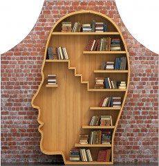 Фартук для кухни «Книжная полка» - Фото 1