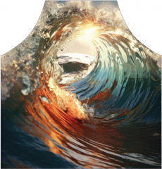 Фартук для кухни «Кольцевая волна» - Фото 1