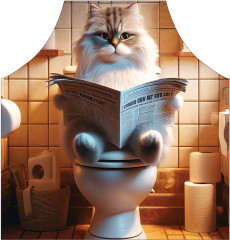 Фартук для кухни «Кот отдыхает» - Фото 1