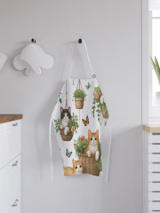 Фартук для кухни «Котики в горшках» - Фото 2