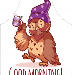 Фартук для кухни «Кофе от совы» - Фото 1