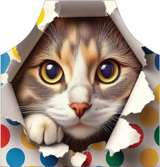 Фартук для кухни «Кошачий подарок» - Фото 1