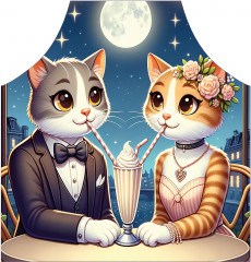 Фартук для кухни «Кошачья романтика» - Фото 1