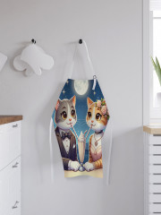 Фартук для кухни «Кошачья романтика» - Фото 2