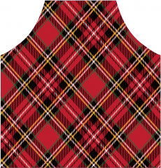 Фартук для кухни «Красная классическая клетка» - Фото 1