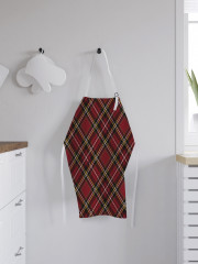 Фартук для кухни «Красная классическая клетка» - Фото 2