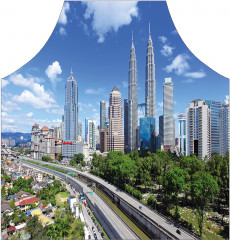 Фартук для кухни «Куала-Лумпур» - Фото 1