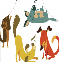 Фартук для кухни «Лающие псы» - Фото 1