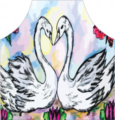 Фартук для кухни «Лебединая пара» - Фото 1