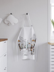 Фартук для кухни «Летние столики кафе» - Фото 2