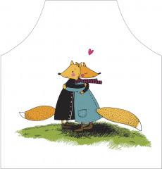 Фартук для кухни «Лисы в пальто» - Фото 1