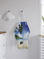 Фартук для кухни «Лодка на песке» - Фото 2