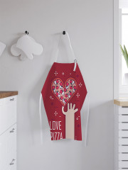 Фартук для кухни «Люблю пиццу» - Фото 2
