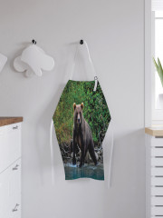 Фартук для кухни «Медведь в реке» - Фото 2