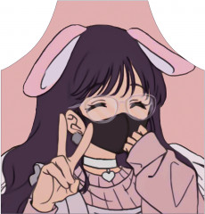 Фартук для кухни «Милашка в маске» - Фото 1