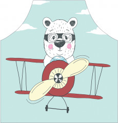 Фартук для кухни «Мишка пилот самолета» - Фото 1