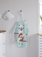 Фартук для кухни «Мишка пилот самолета» - Фото 2