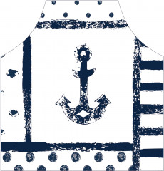 Фартук для кухни «Морская композиция с якорем» - Фото 1