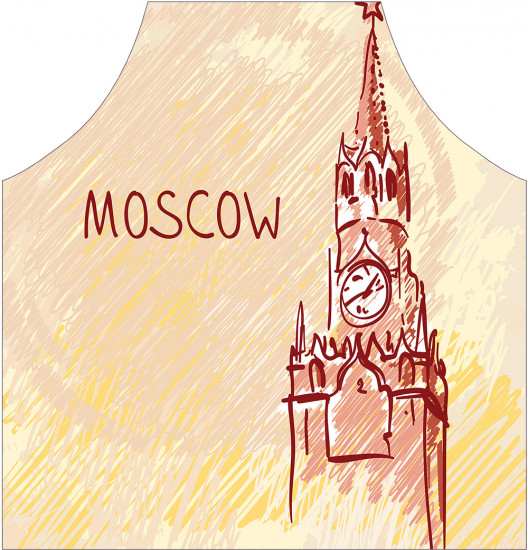 Фартук для кухни «Московское время»