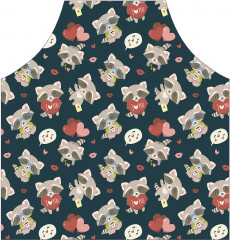 Фартук для кухни «Нежные еноты» - Фото 1