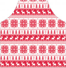 Фартук для кухни «Новогодний узор» - Фото 1