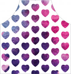 Фартук для кухни «Омбре сердец» - Фото 1