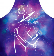 Фартук для кухни «Пара в космосе» - Фото 1