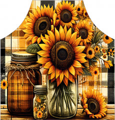 Фартук для кухни «Подсолнухи на столе» - Фото 1