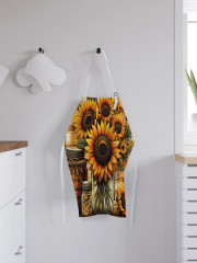 Фартук для кухни «Подсолнухи на столе» - Фото 2