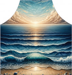 Фартук для кухни «Рассвет на море» - Фото 1