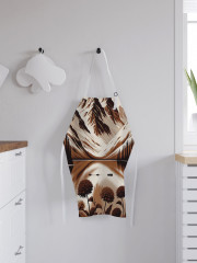 Фартук для кухни «Сепия горы» - Фото 2