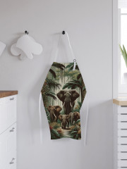 Фартук для кухни «Слоны в джунглях» - Фото 2